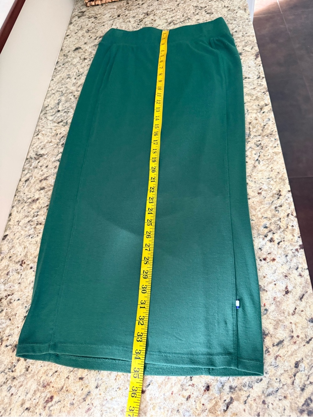 Kit and Ace Happy Knit Long Pencil Skirt Green Size M